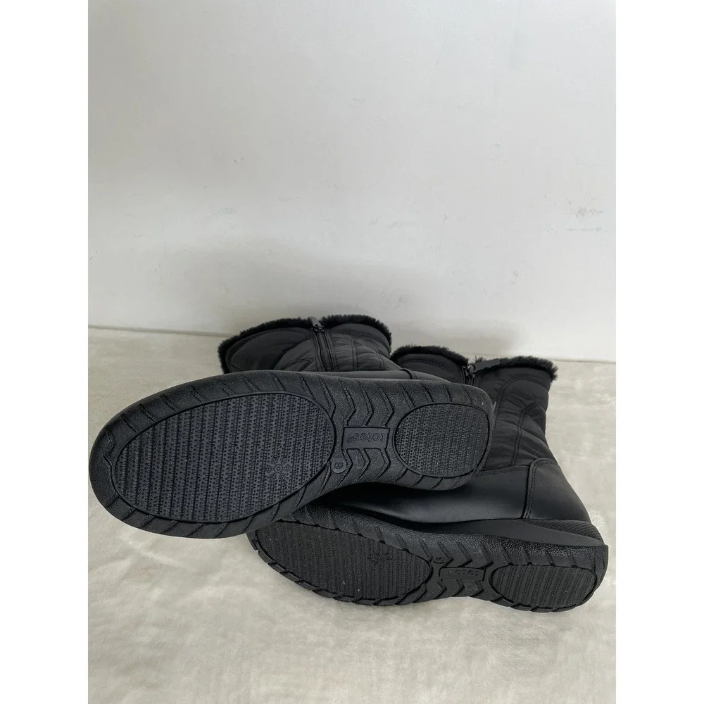 Women's Totes Brand Jara Black Waterproof‎ Winter Snow Boots Size 6m